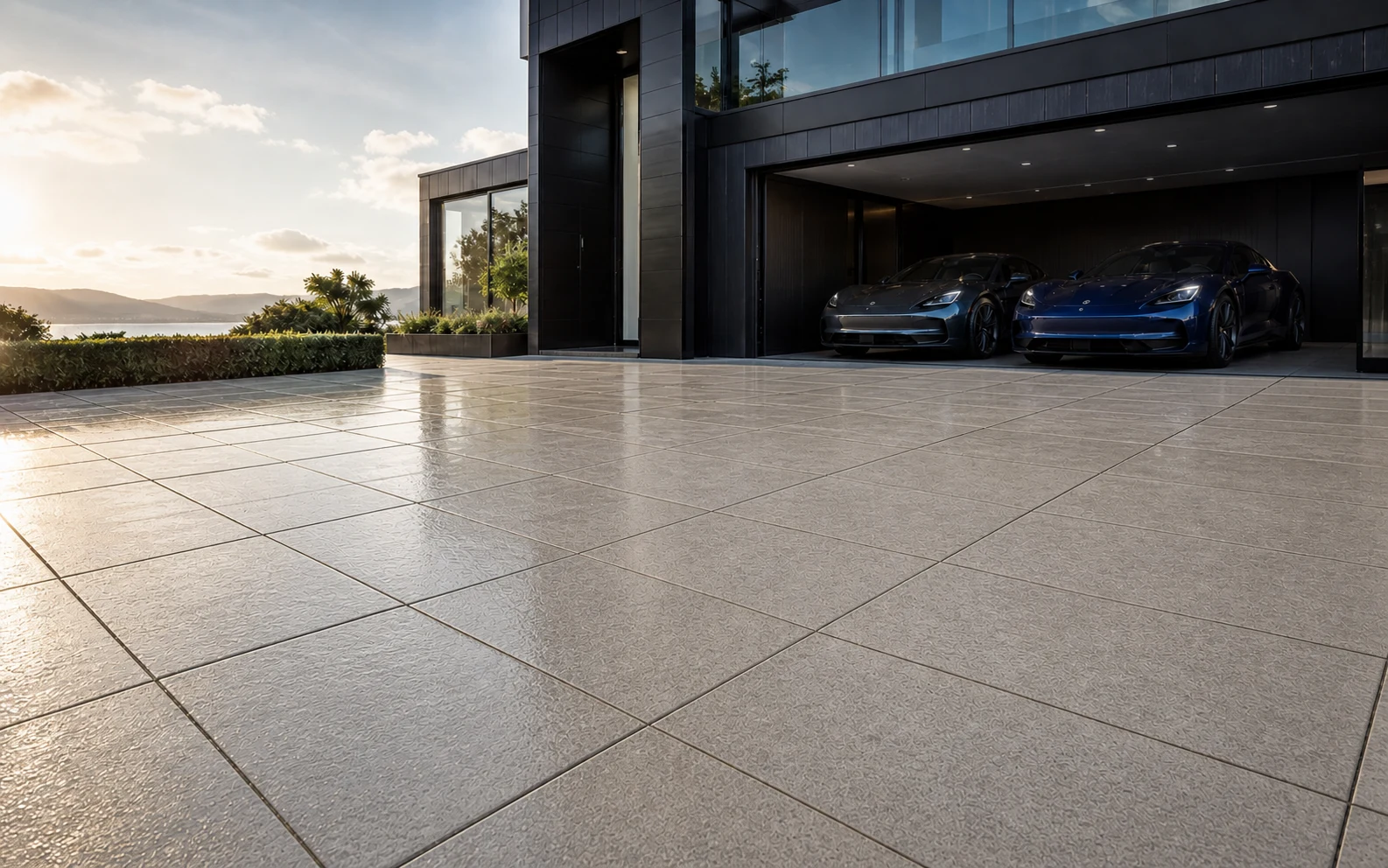 Illustrative driveway after cleaning